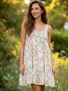 Sadie & Sage "Lemon Garden" Mini Dress